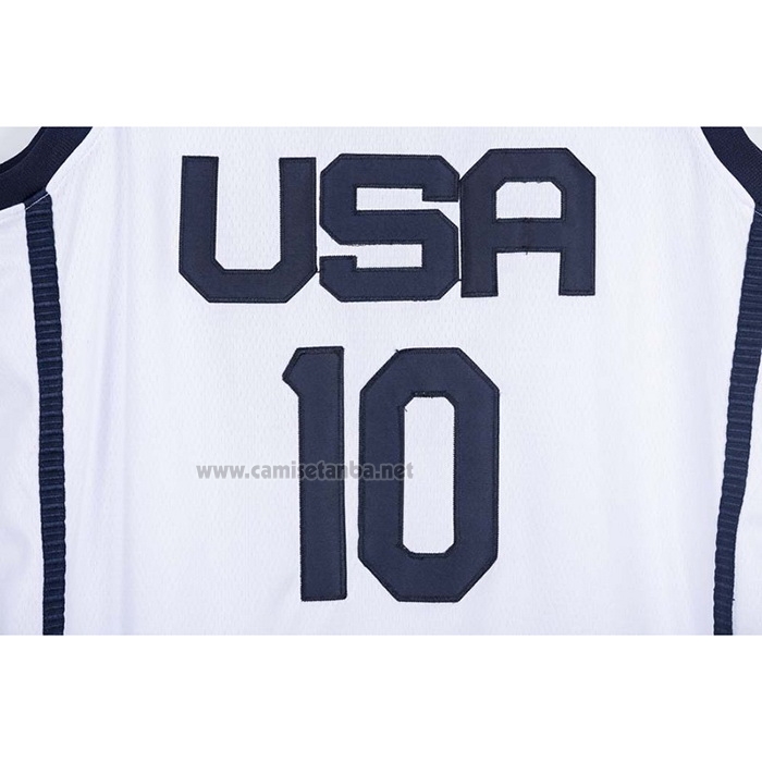 Camiseta USA 2021 Jayson Tatum #10 Blanco